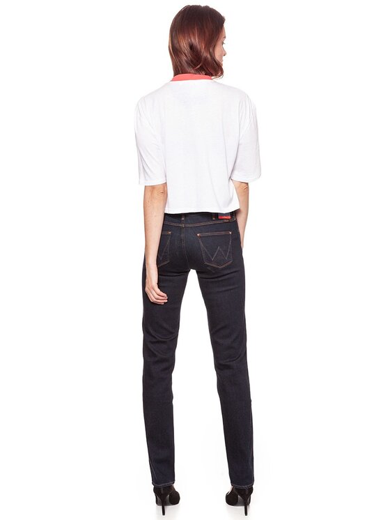 Wrangler Wrangler T-Shirt CROP 80'S TEE Biały Loose Fit