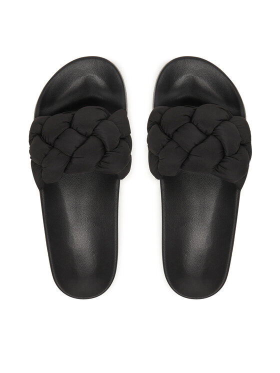 Tommy Jeans Tommy Jeans Natikači Tjw Braided Slides EN0EN02975 Črna