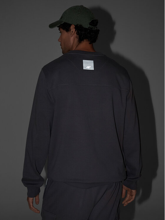 4F 4F Bluza NIGHT RUN Szary Regular Fit