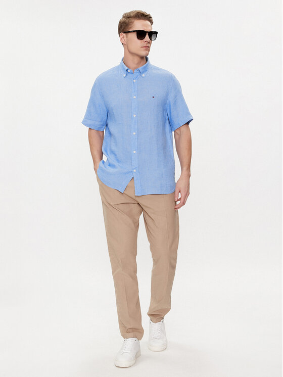 Tommy Hilfiger Tommy Hilfiger Πουκάμισο MW0MW35207 Μπλε Regular Fit
