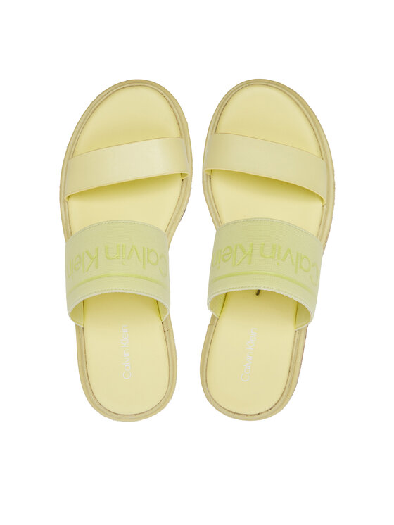 Calvin Klein Calvin Klein Šľapky Wedge Slide He HW0HW01966 Žltá
