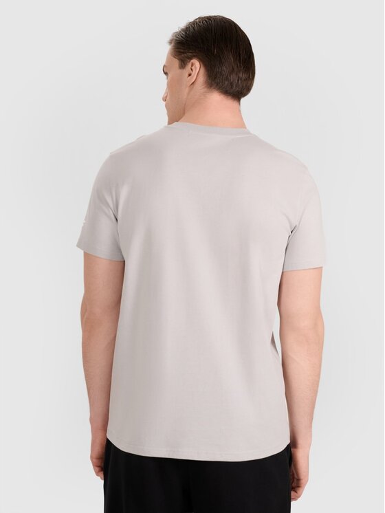 4F 4F T-shirt 4FRAW25TTSHM3318-27S Grigio Regular Fit