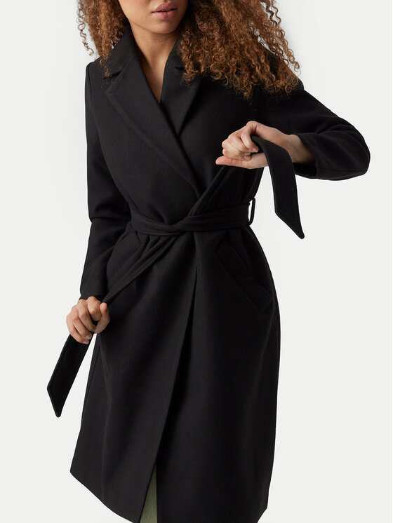 Vero Moda Vero Moda Kevad-sügis mantel Fortuneaya 10278330 Must Regular Fit