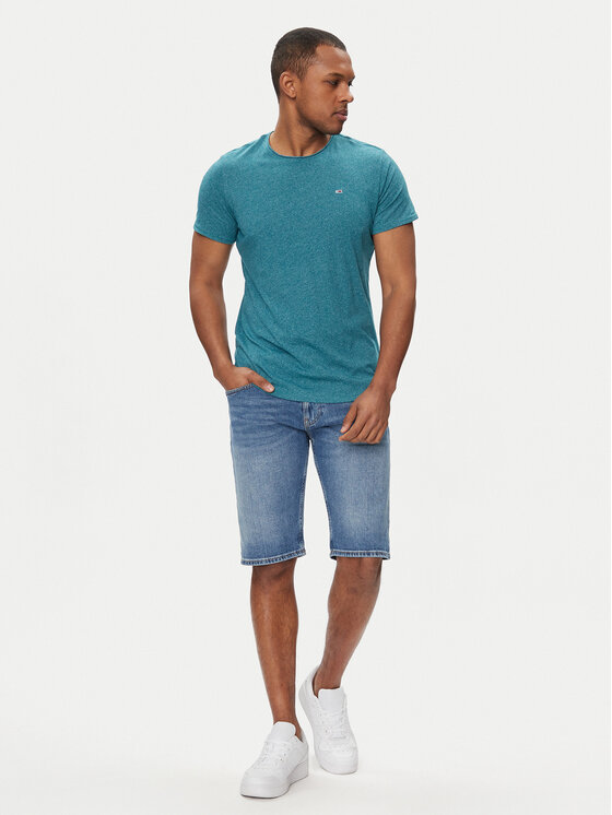 Tommy Jeans Tommy Jeans Džínsové šortky Ronnie DM0DM18792 Modrá Slim Fit