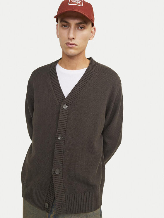 Jack & Jones Jack & Jones Kardigan Frederiksberg 12262048 Pruun Regular Fit