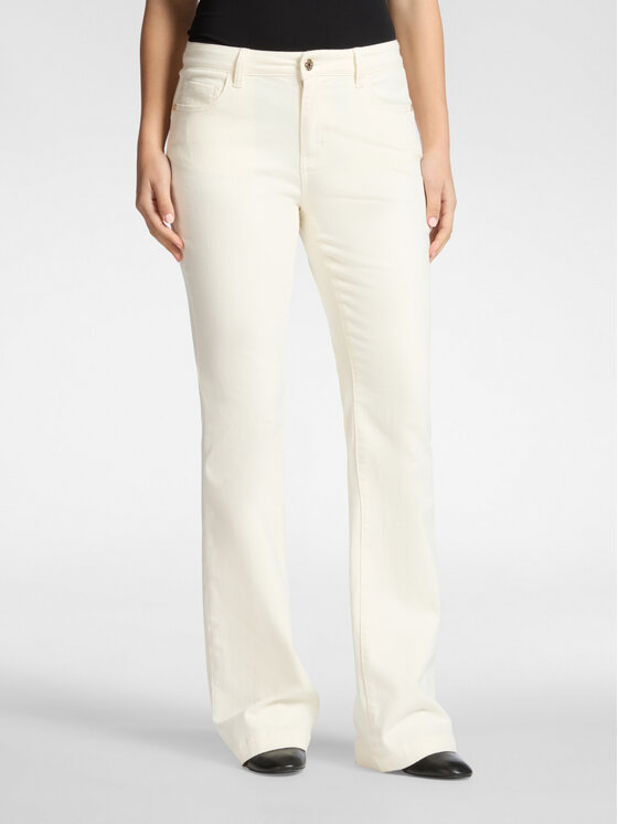 Elena Mirò Elena Mirò Pantaloni di tessuto P701P000434N011 Bianco Regular Fit
