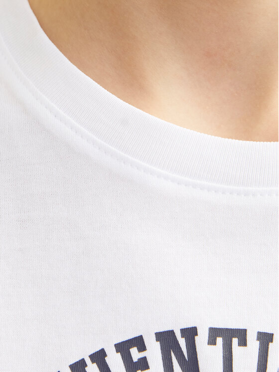 Jack & Jones Junior Jack & Jones Junior T-Shirt Logo 12258877 Biały Regular Fit