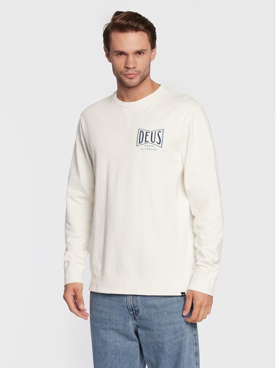 Deus Ex Machina Džemperis Avenue DMF228377 Balta Regular Fit