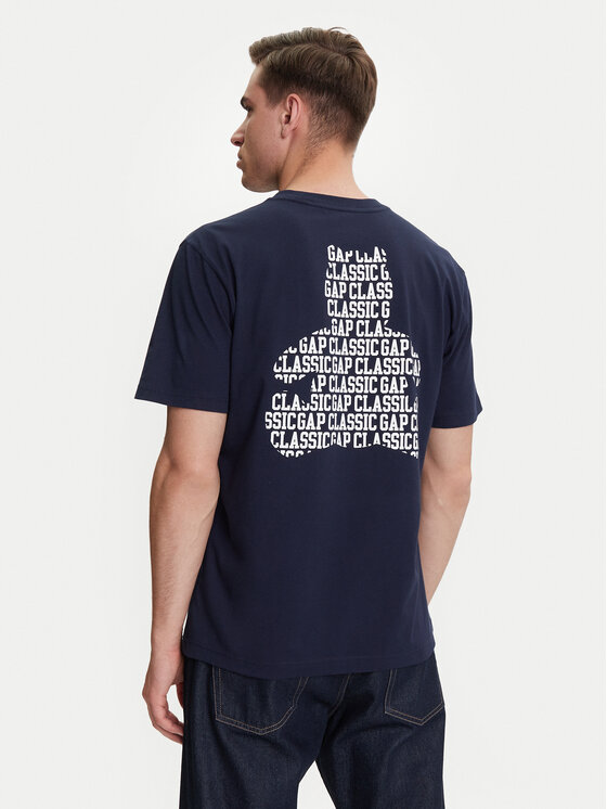 Gap Gap T-Shirt 769029-03 Σκούρο μπλε Regular Fit