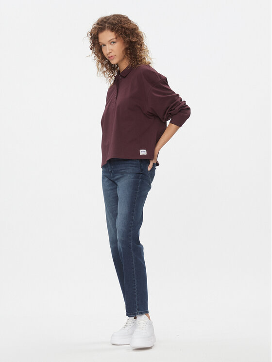 Wrangler Wrangler Jeansy Straight Christina 112342794 Granatowy Regular Fit