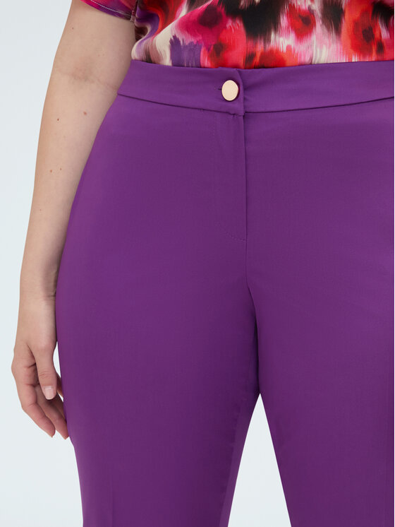 Fiorella Rubino Fiorella Rubino Pantaloni di tessuto P076T005473N029 Viola Regular Fit