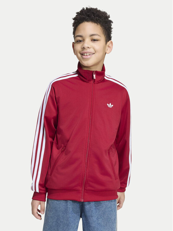 adidas adidas Bluza Firebird HZ6647 Czerwony Loose Fit
