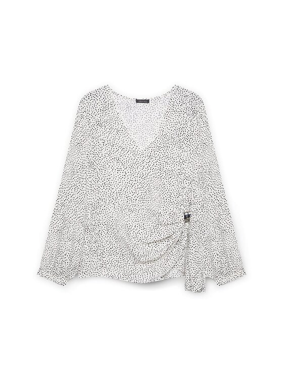 Fiorella Rubino Fiorella Rubino Bluzka 2743T002231N0Z3 Biały Baggy Fit