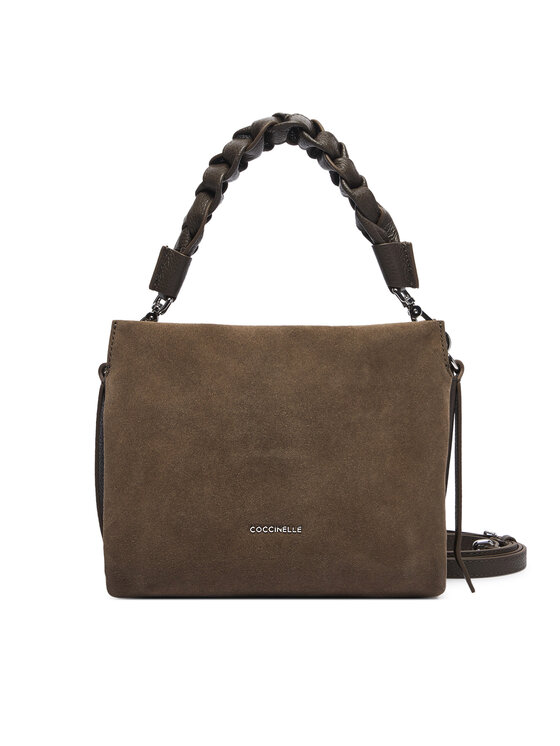 Coccinelle Geantă P6P Boheme Suede Bimaterial E1 P6P 58 01 01 Kaki