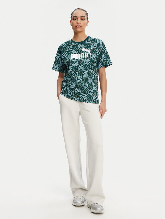 Puma Puma Tricou Ess Graphic 685070 Verde Loose Fit