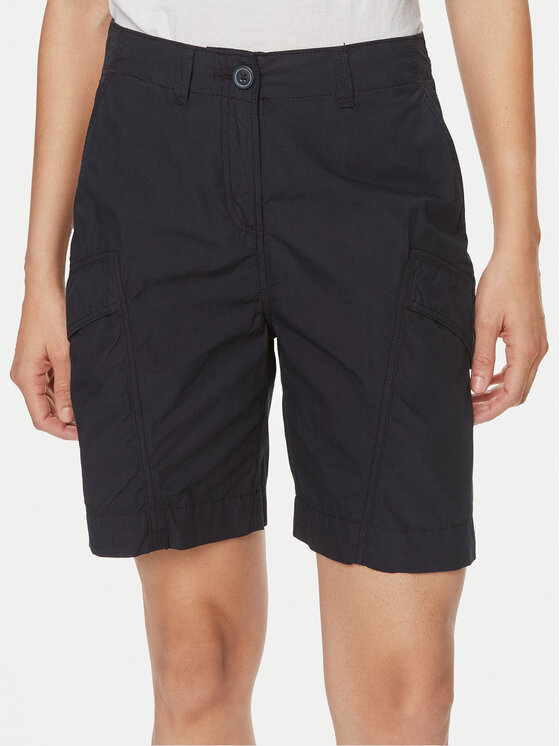 Napapijri Napapijri Šortky z materiálu Narin NP0A4H8H Tmavomodrá Loose Fit