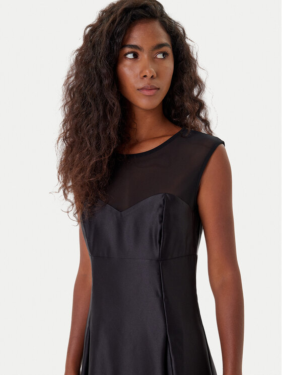 Rinascimento Rinascimento Φόρεμα κοκτέιλ CFC0126155003 Μαύρο Regular Fit