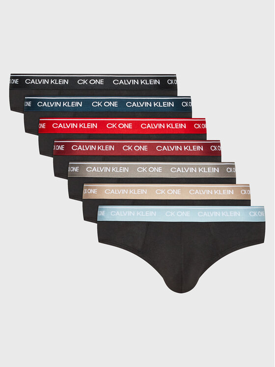 Calvin Klein Underwear Calvin Klein Underwear Set 7 kusů slipů 000NB2859A Černá