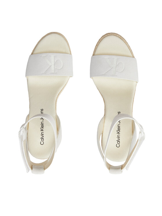 Calvin Klein Jeans Calvin Klein Jeans Espadrilky Wedge Sandal Su Mg Btw YW0YW01026 Écru