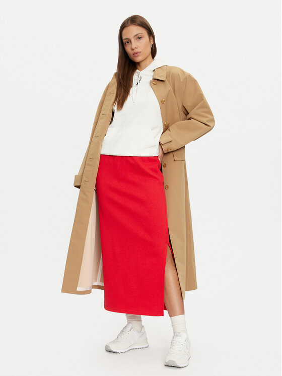 Noisy May Noisy May Fustă midi Moia 27032563 Roșu Regular Fit