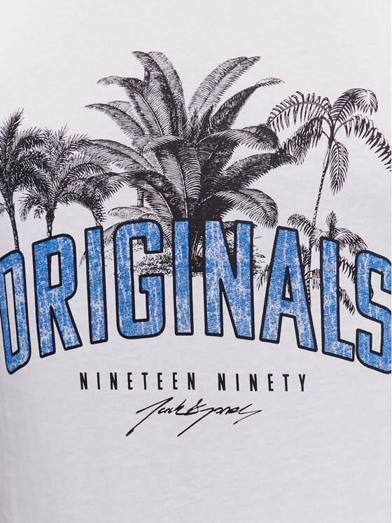 T-shirt 12235151 Bianco Relaxed Fit