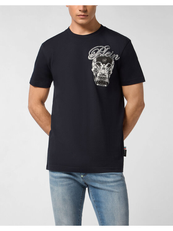 PHILIPP PLEIN PHILIPP PLEIN T-shirt 27145 Blu scuro Regular Fit