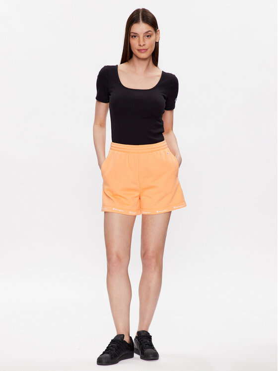 Champion Champion Športne kratke hlače 116100 Oranžna Regular Fit