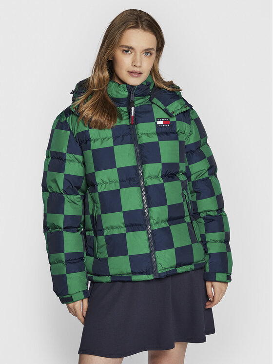 Tommy Jeans Geacă din puf Alaska DW0DW14286 Verde Regular Fit