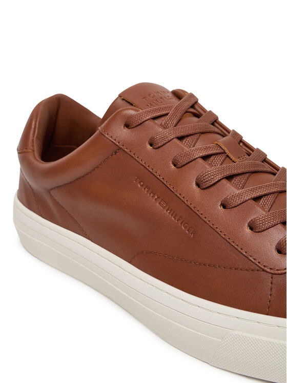 Tommy Hilfiger Tommy Hilfiger Tenisice Premium Dress Cupsole Cognac FM0FM05771 Smeđa