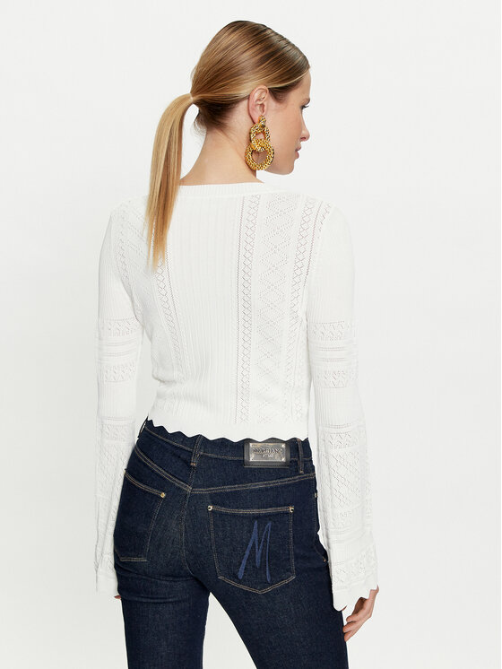 Guess Guess Pullover Adaline W4GR08 Z2U00 Écru Regular Fit