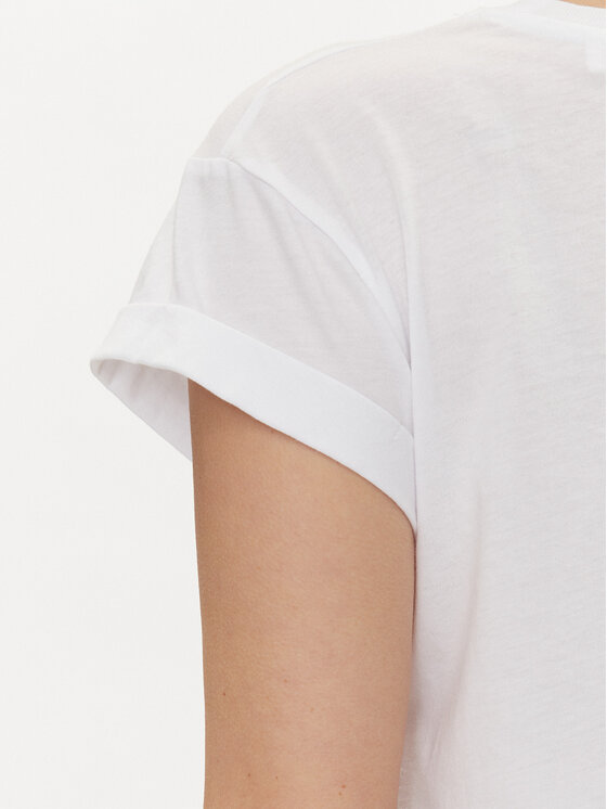 Pepe Jeans Pepe Jeans T-Shirt Janet PL505836 Λευκό Regular Fit