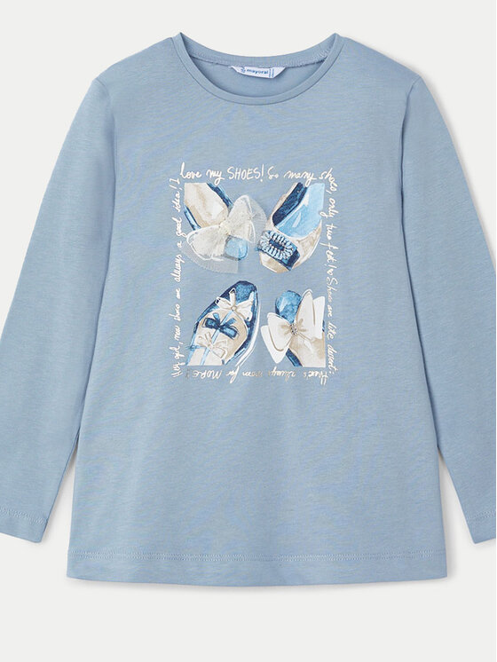 Mayoral Mayoral Bluse 4073 Blau Regular Fit