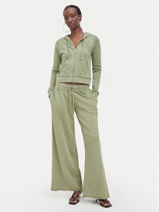 Juicy Couture Juicy Couture Pantaloni trening JCWBJ226321 Kaki Relaxed Fit