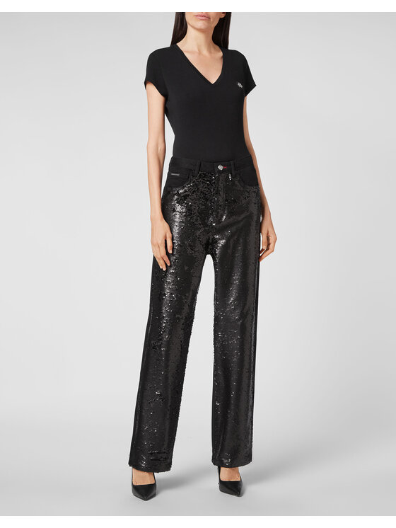 PHILIPP PLEIN PHILIPP PLEIN Jeansy 5543 Czarny Loose Fit