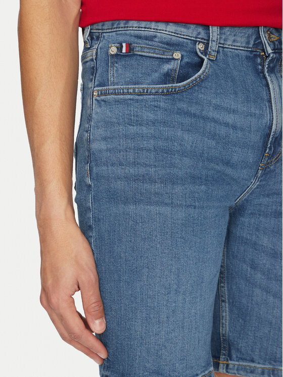 Tommy Hilfiger Tommy Hilfiger Pantaloni scurți de blugi Brooklyn MW0MW39194 Albastru Slim Fit