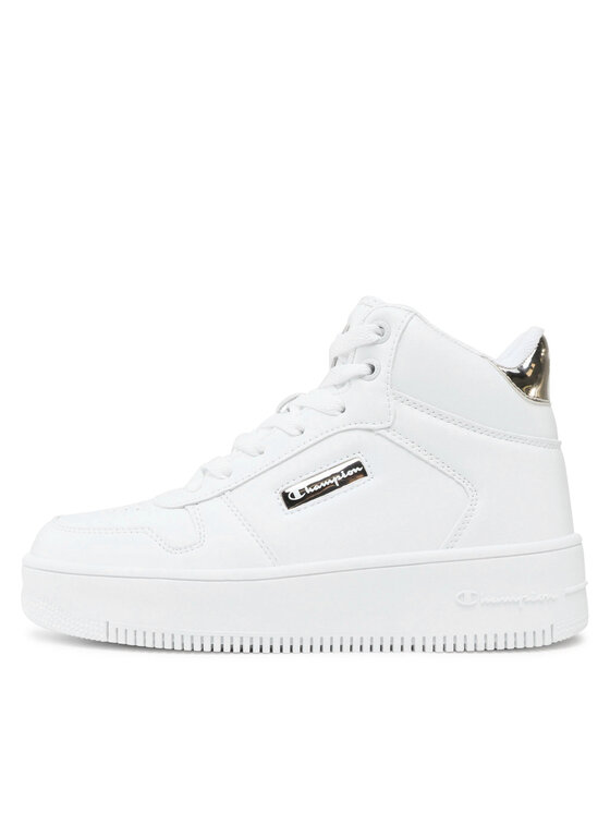 Champion Champion Sneakers Mid Cut Shoe Rebound Platform Mid Metal S11607-WW001 Bianco