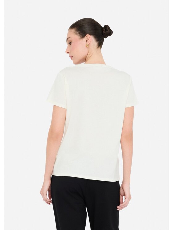 Liu Jo Liu Jo T-Shirt TF5280JS923M9818 Biały Regular Fit