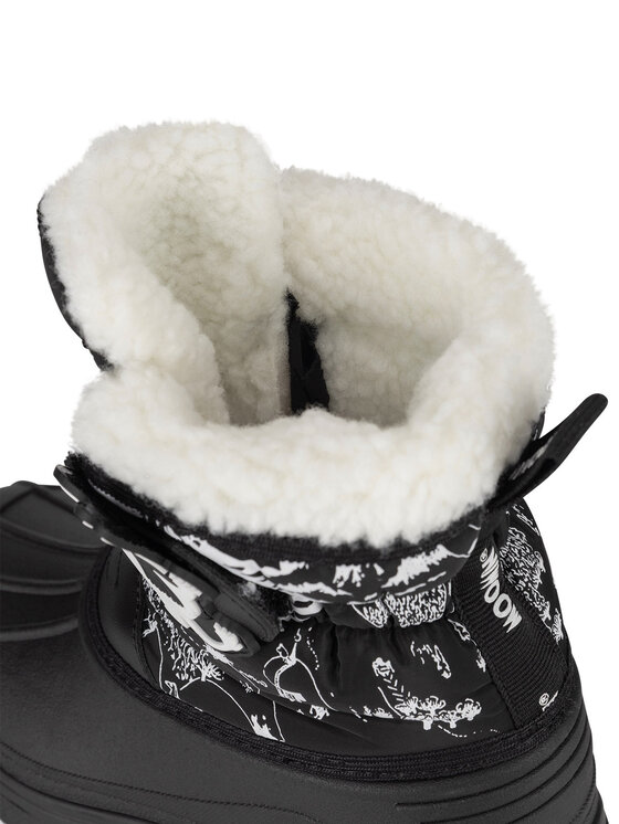 Moomin Moomin Sniego batai AW24-135MMN Juoda