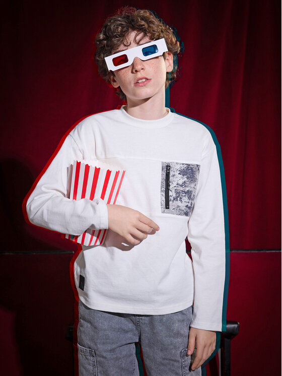 Mayoral Mayoral Блуза 7009 Бял Regular Fit