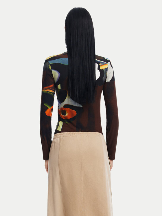 Desigual Desigual Palaidinė Dreamy 24WWTK47 Ruda Slim Fit