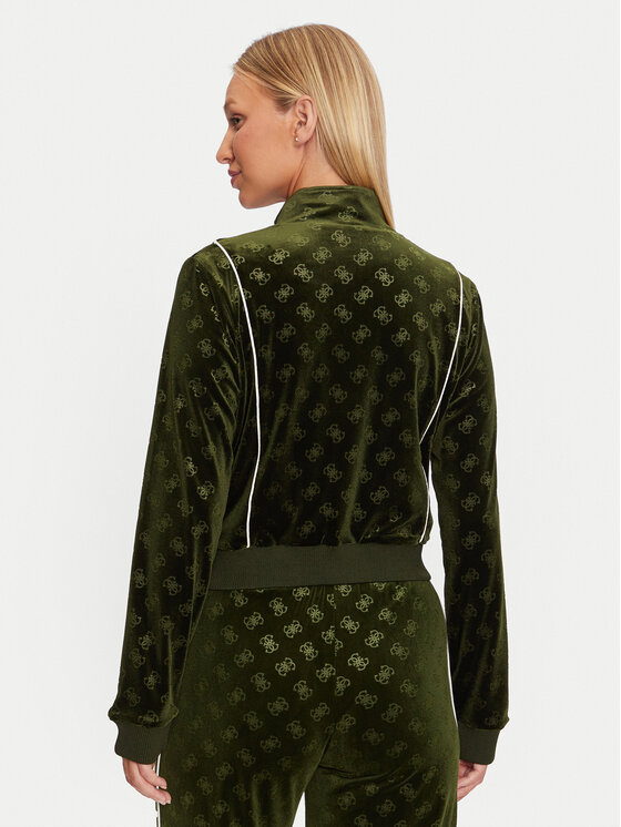 Guess Guess Суитшърт V4BQ04 KCHS2 Зелен Regular Fit