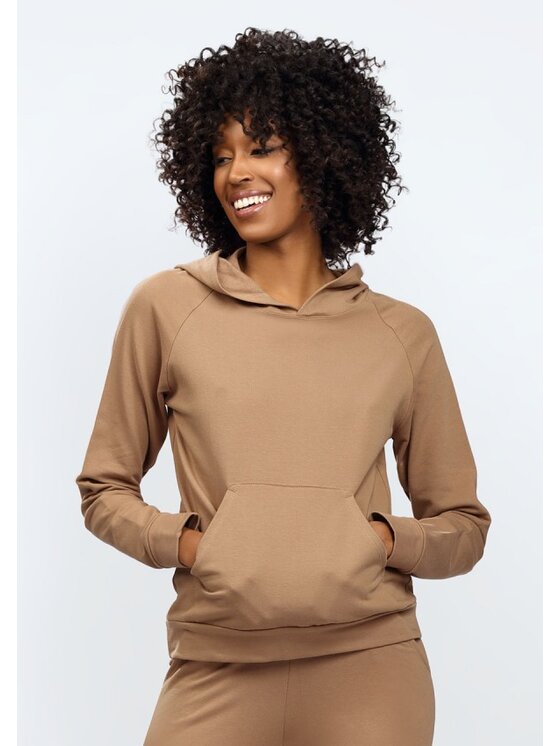 DKaren Sport DKaren Sport Bluza Seattle Brązowy Slim Fit