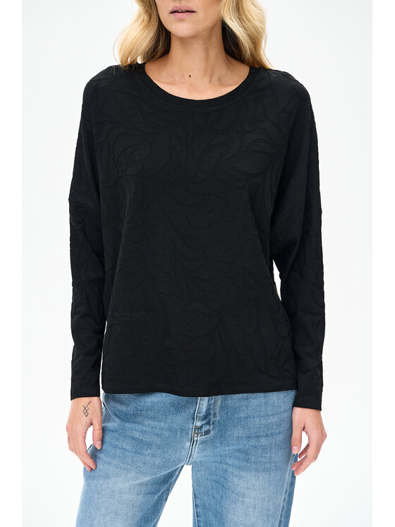 blue shadow blue shadow Bluzka Dazi Czarny Regular Fit