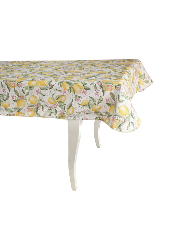 Roseberry Home Roseberry Home Obrus z motywem cytryn z wypustką Lemonade Żółty