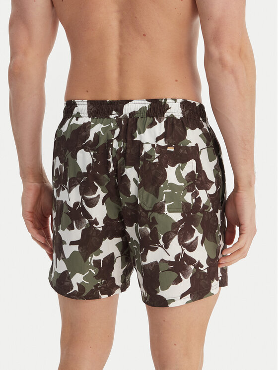 BOSS BOSS Szorty kąpielowe Pike 50561145 Zielony Regular Fit
