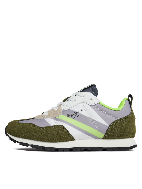 Pepe Jeans Pepe Jeans Sneakersy Foster Boy Print PBS30554 Zielony