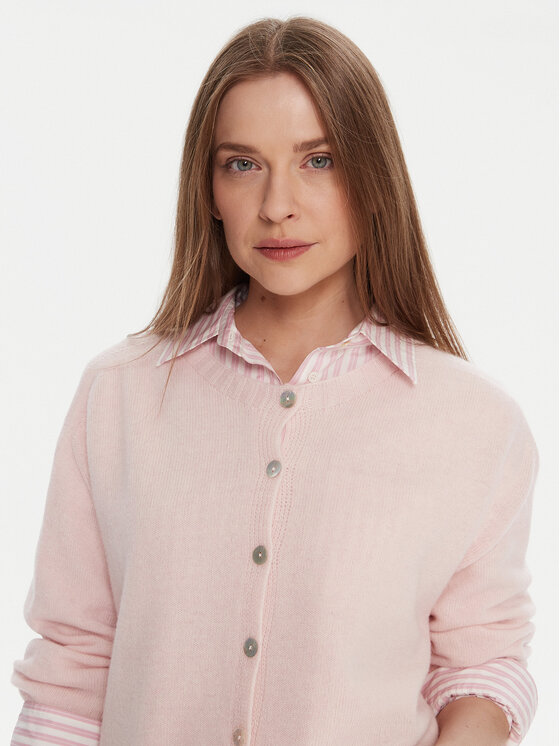 Kontatto Kontatto Strickjacke 3M0978C Rosa Relaxed Fit