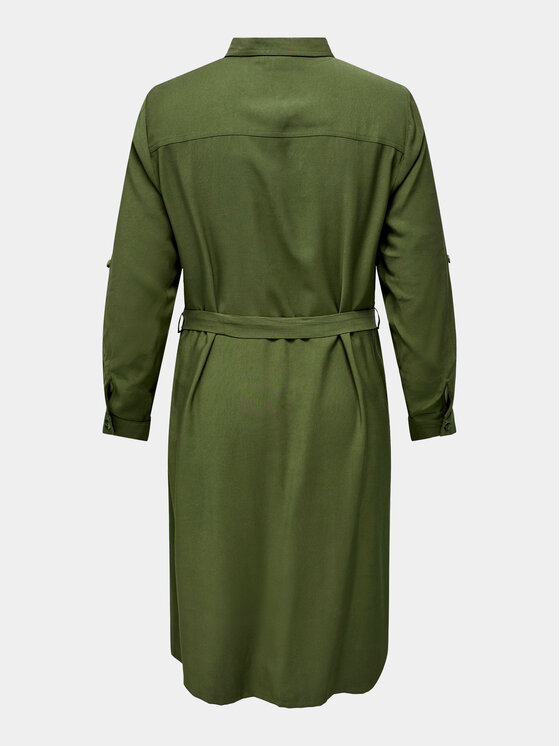 ONLY Carmakoma ONLY Carmakoma Hemdkleid 15285282 Grün Regular Fit