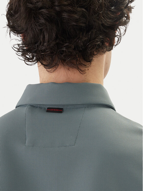 Guess Guess Polo särk M6RP02 KD202 Sinine Slim Fit