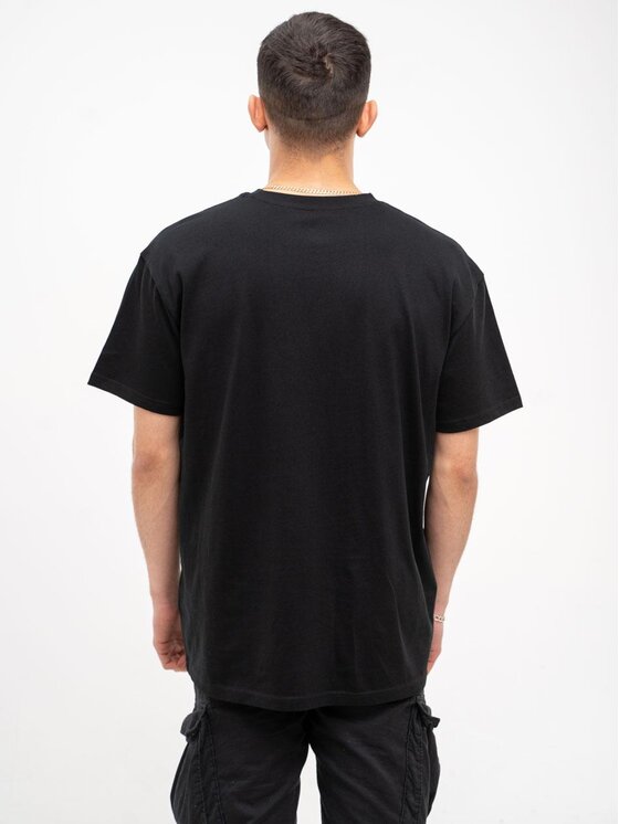 Jigga Wear Jigga Wear T-Shirt Koszulka Z Krótkim Rękawem Oversize Męska Czarna Jigga Wear Basic M Czarny Oversize